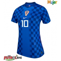 Camiseta Croacia Luka Modric #10 Visitante Equipación para mujer Mundial 2026 manga corta